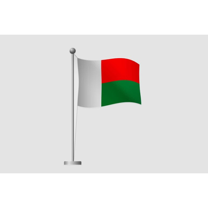 Madagascar Flag Style 11 Sticker - DecalsHouse