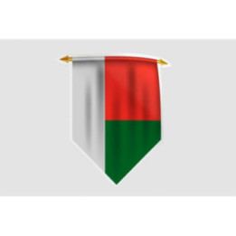 Madagascar Flag Style 2 Sticker - DecalsHouse