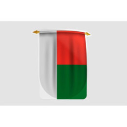 Madagascar Flag Style 6 Sticker - DecalsHouse