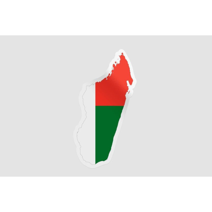 Madagascar Map Sticker - DecalsHouse