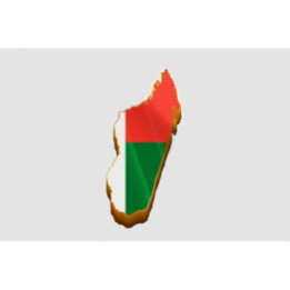 Madagascar Map Style 2 Sticker - DecalsHouse