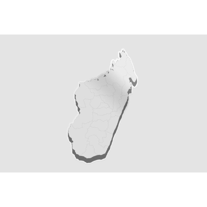 Madagascar Map Style 3 Sticker - DecalsHouse