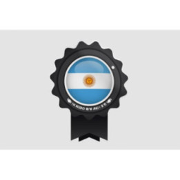 Made In Argentina Label Style 4 Sticker - DecalsHouse