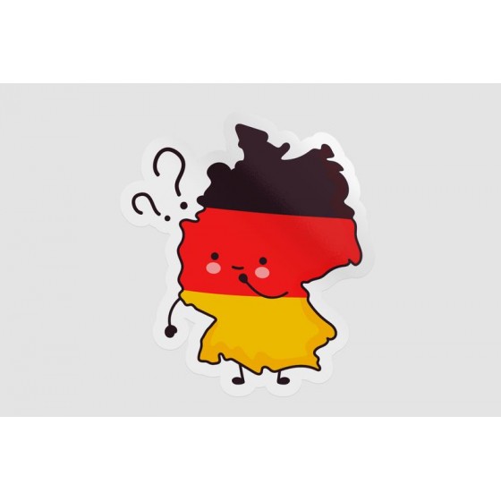 Germany Map Funny Face Style 8