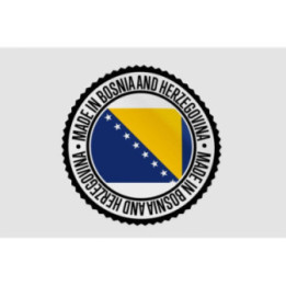 Made In Bosnia And Herzegovina Label Sticker - DecalsHouse