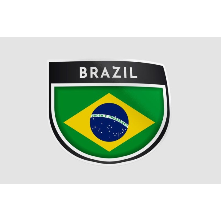 Made In Brazil Label Style 10 Sticker - DecalsHouse
