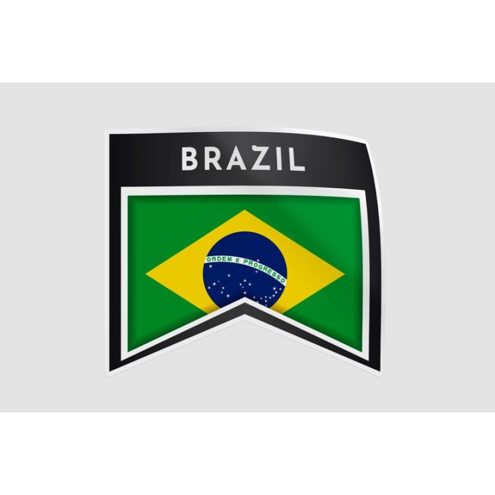 Made In Brazil Label Style 12 Sticker - DecalsHouse
