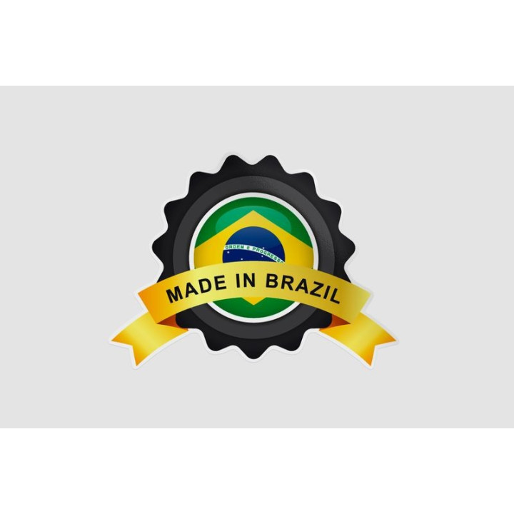 Made In Brazil Label Style 14 Sticker - DecalsHouse