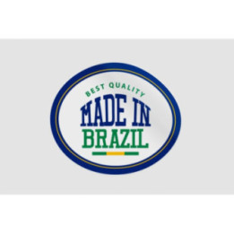 Made In Brazil Label Style 8 Sticker - DecalsHouse