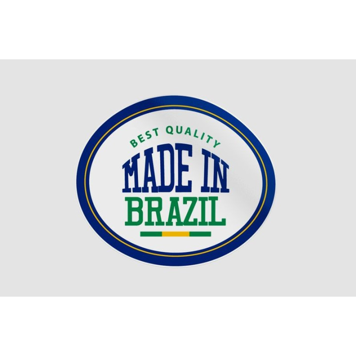 Made In Brazil Label Style 8 Sticker - DecalsHouse