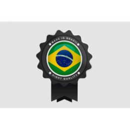 Made In Brazil Label Style 9 Sticker - DecalsHouse