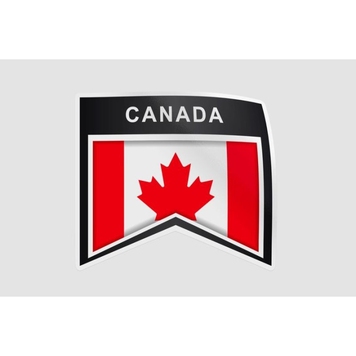 Made In Canada Emblem Badge Label Style 5 Sticker - DecalsHouse