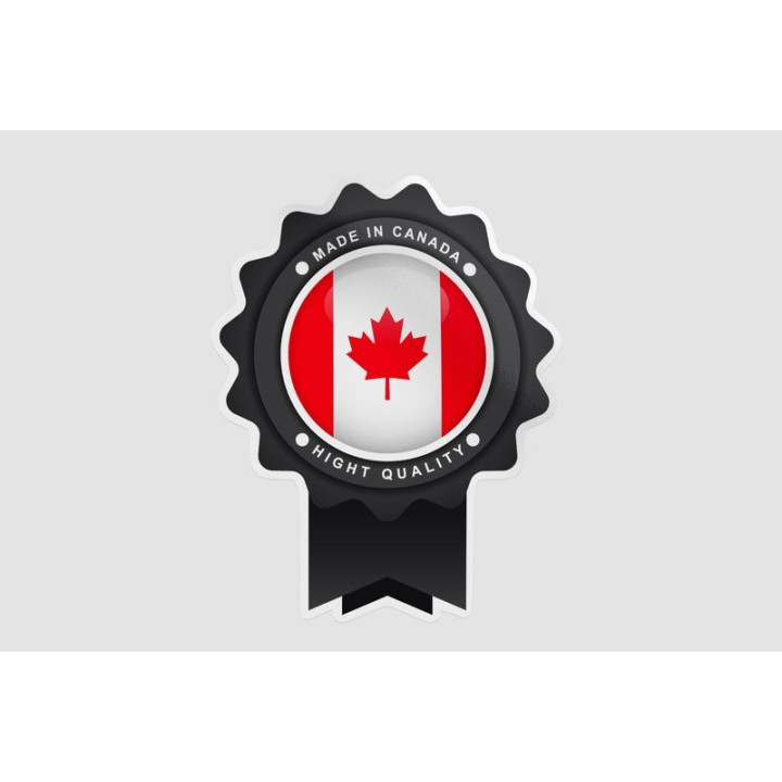 Made In Canada Emblem Badge Label Style 7 Sticker - DecalsHouse