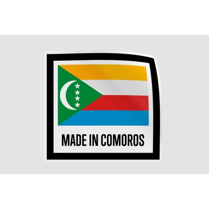 Made In Comoros Sticker - DecalsHouse