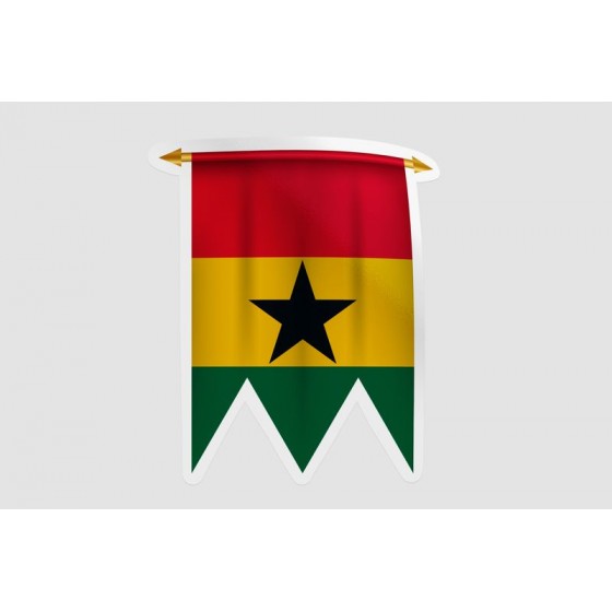 Ghana Flag Pennant Style 9