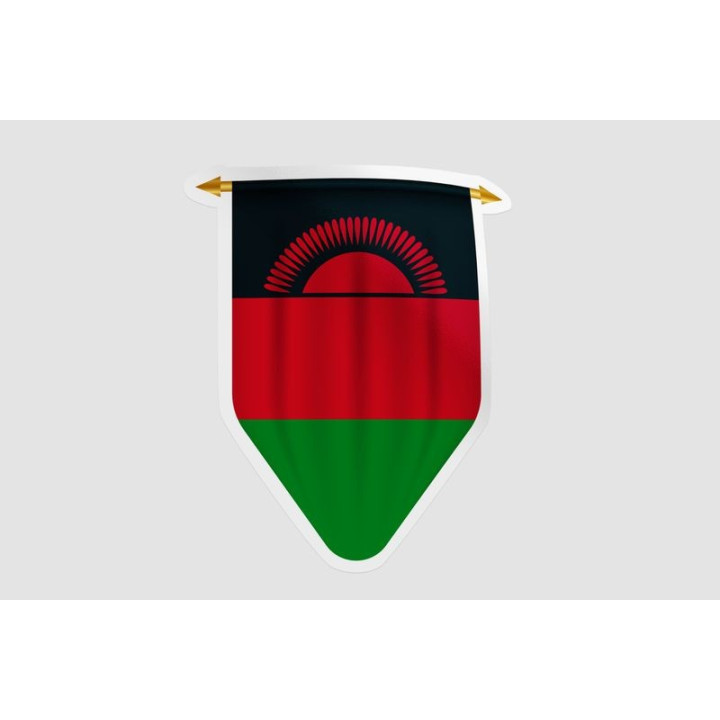 Malawi Flag Style 11 Sticker - DecalsHouse