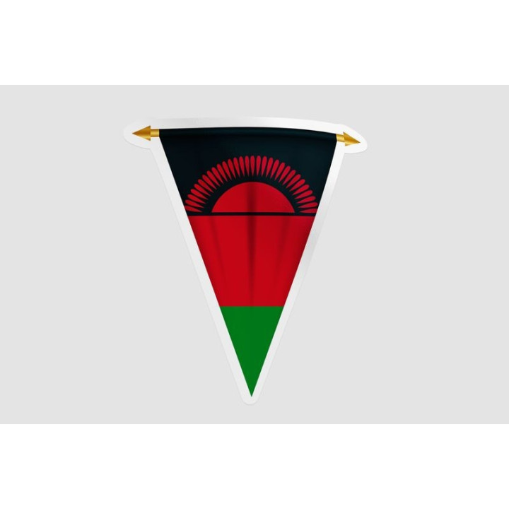 Malawi Flag Style 14 Sticker - DecalsHouse