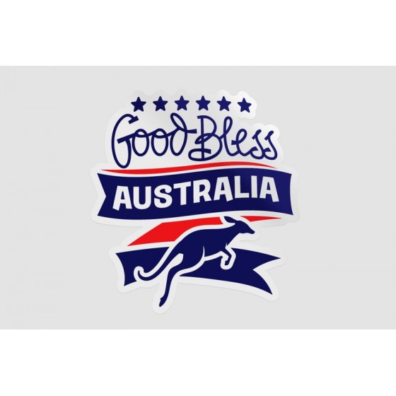 God Bless Australia Sticker
