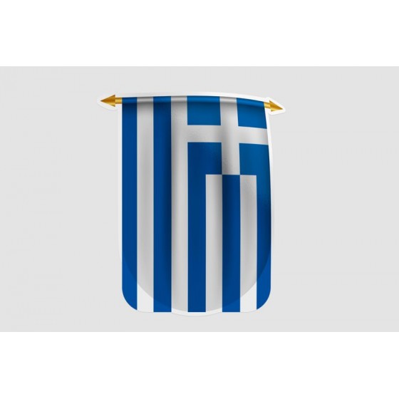 Greece Flag Pennant Style 5