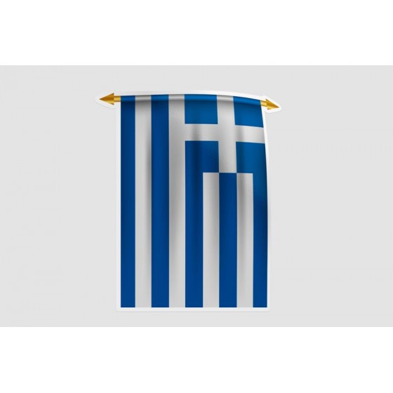 Greece Flag Pennant Style 6