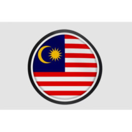 Malaysia Flag Style 18 Sticker - DecalsHouse