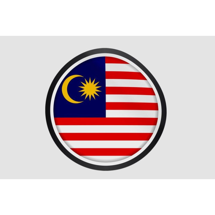 Malaysia Flag Style 18 Sticker - DecalsHouse