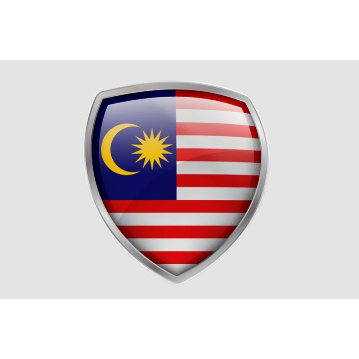 Malaysia Flag Style 19 Sticker - DecalsHouse
