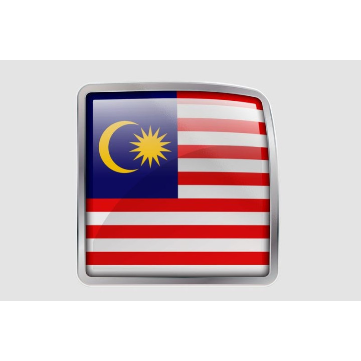Malaysia Flag Style 20 Sticker - DecalsHouse