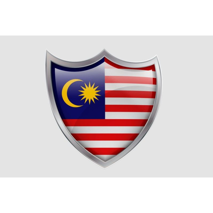 Malaysia Flag Style 22 Sticker - DecalsHouse