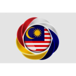 Malaysia Flag Style 27 Sticker - DecalsHouse