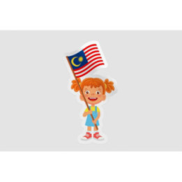 Malaysia Flag Style 30 Sticker - DecalsHouse