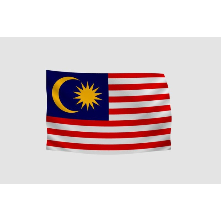 Malaysia Flag Style 33 Sticker - DecalsHouse