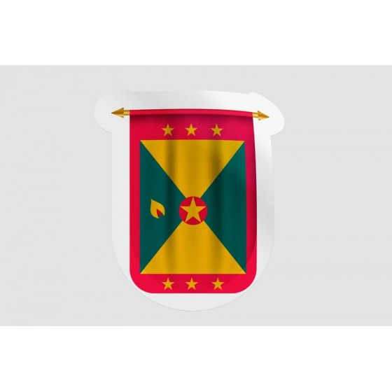 Grenada Flag Pennant Style 4