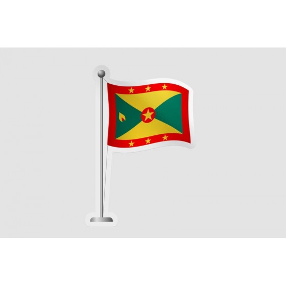 Grenada Flag Pole Style 2