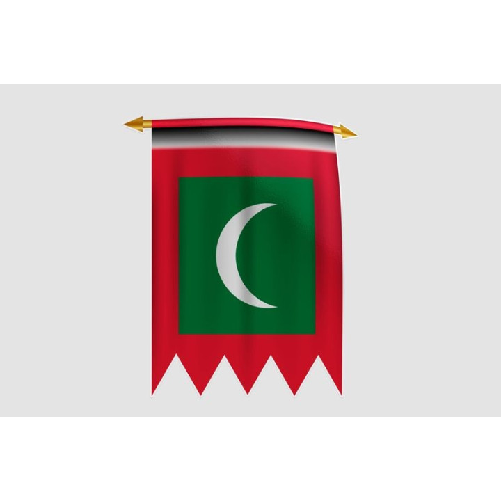Maldives Flag Style 15 Sticker - DecalsHouse