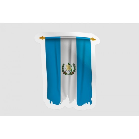 Guatemala Flag Pennant Style 2