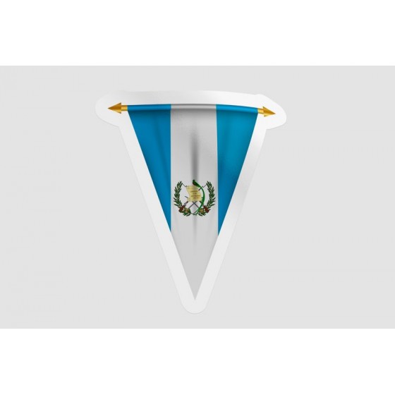 Guatemala Flag Pennant Style 3