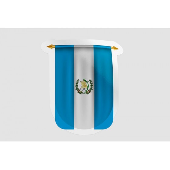 Guatemala Flag Pennant Style 4