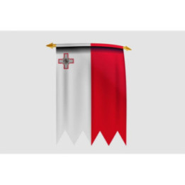 Malta Flag Style 11 Sticker - DecalsHouse