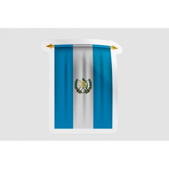 Guatemala Flag Pennant Style 5