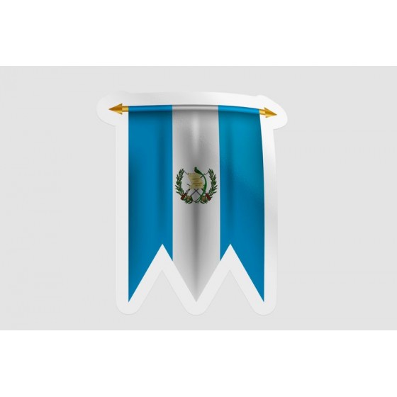 Guatemala Flag Pennant Style 9