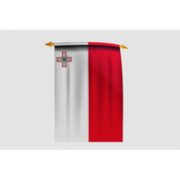Malta Flag Style 7 Sticker - DecalsHouse