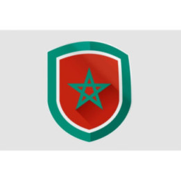 Maroc Flag Style 13 Sticker - DecalsHouse