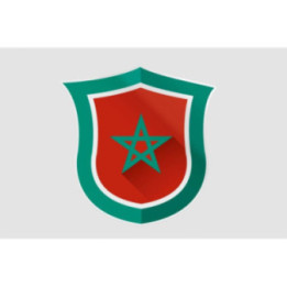 Maroc Flag Style 16 Sticker - DecalsHouse