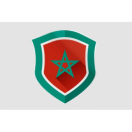 Maroc Flag Style 23 Sticker - DecalsHouse