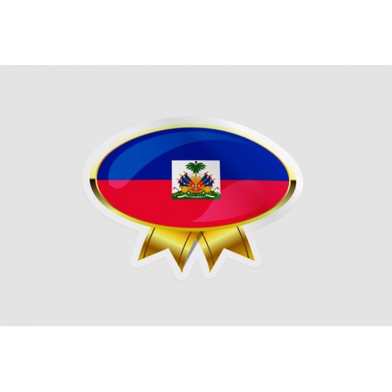 Haiti Flag Badge Style 2