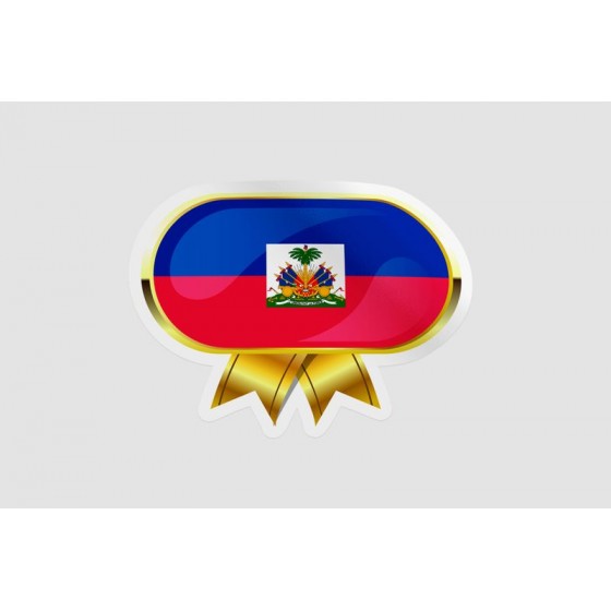 Haiti Flag Badge Style 5