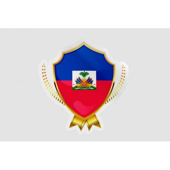 Haiti Flag Badge Style 6