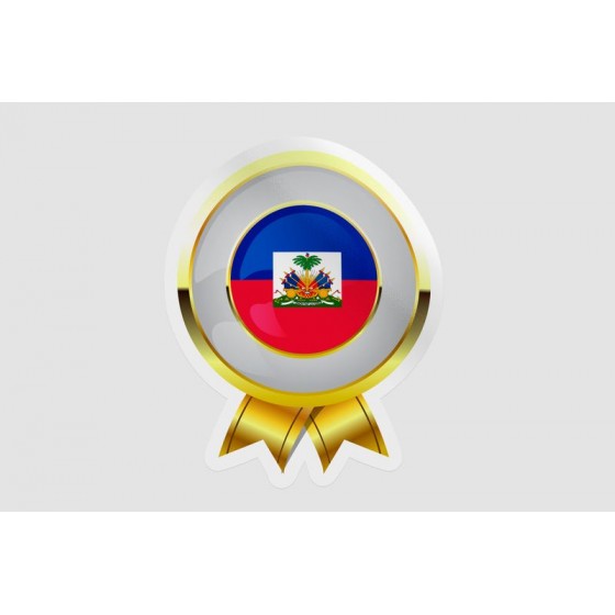 Haiti Flag Badge Style 7