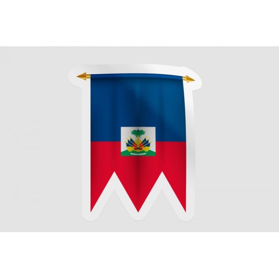 Haiti Flag Pennant Style 10